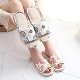 Autumn Home Slippers Casual Floral Indoor Soft Slippers-BS01097-Veeddydropshipping